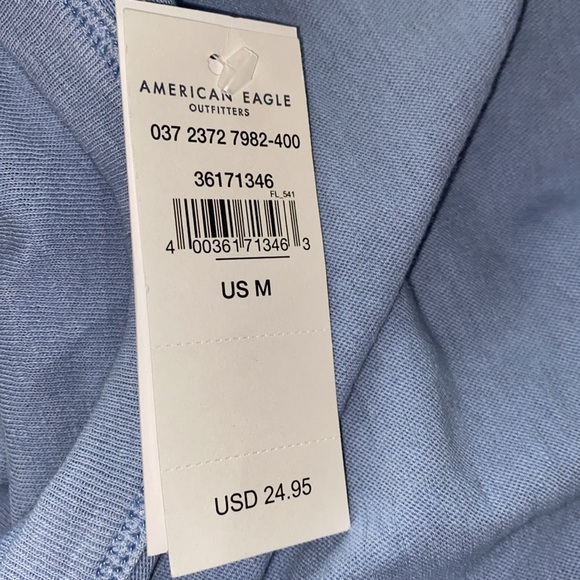 American Eagle blue T-shirt size medium new with tags - Picture 4 of 7